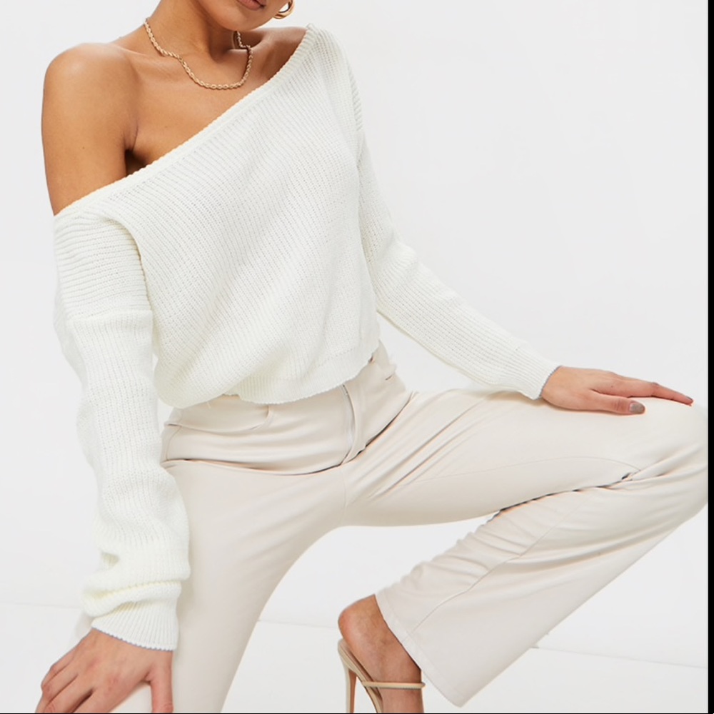 P.L.T off the shoulder sweater